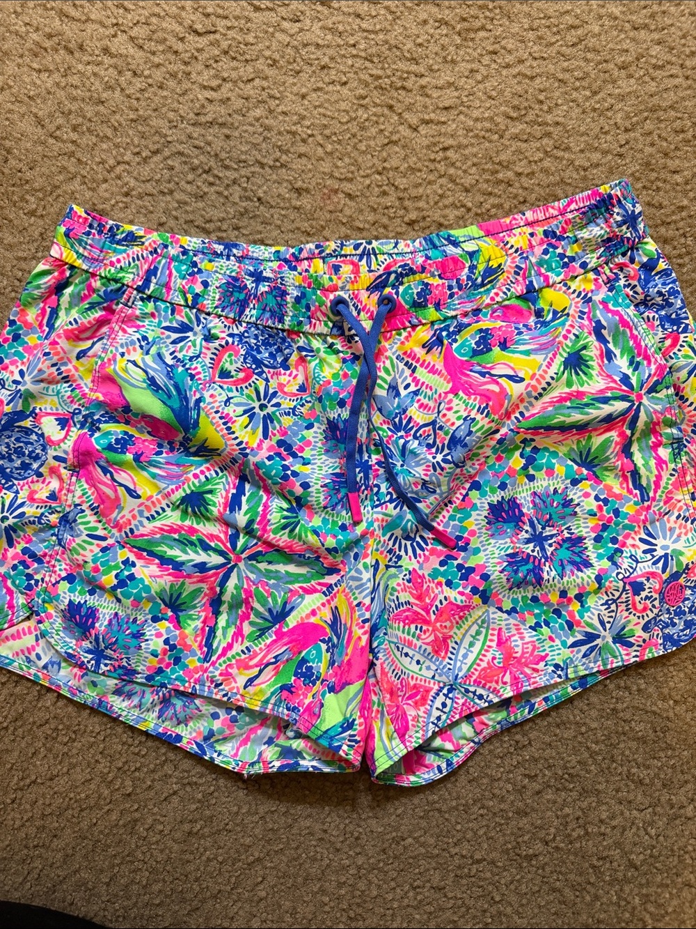 Women’s Multicolor Athletic Drawstring Shorts